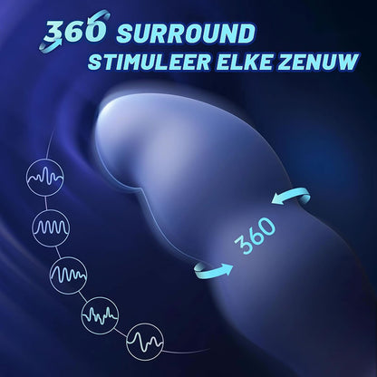 Prostaatmassager met afstandsbediening en 360° rotatie voor gevorderde gebruikers