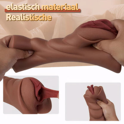 Nyx - Levensechte Pocket Pussy Zacht en duurzaam materiaal Realistische textuur vagina en strakke anus 2 in 1 gaten