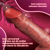 9-frequentie vibratie + 3-frequentie telescopische penis simulatie, verwarming