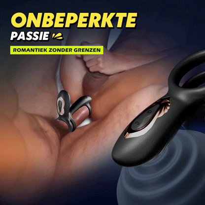 【Nieuw! 】Warren - 10 Rotaties + 10 Vibraties Premium Dual-Ring Cockring