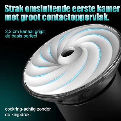 Bliss - Elektrische Masturbator Cup 9 Zuigmodi & Krachtige Vibratie 2,8x Brede Sleeve