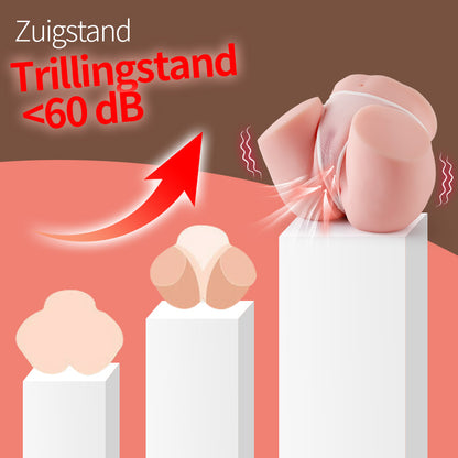 HERA 3-Frequentie Zuigkracht 6-Frequentie Vibratie Realistische Sekspoppen
