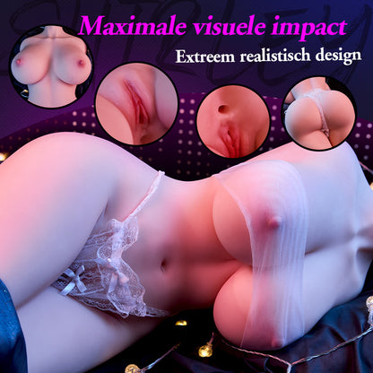 Chiara - Realistische sekspop voor mannen – Vagina & anale masturbator met skelet