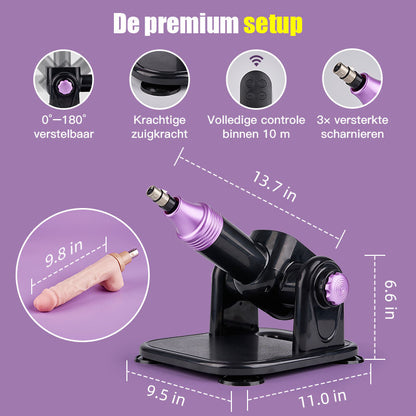 Thrust Master – Seksmachine met grotere motor, 180° verstelbaar, stuwende sextoy voor vrouwen
