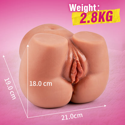 Calliope - Supergrote schaamlippen gesimuleerde billen, 1:1 restauratie van de echte vagina en anus