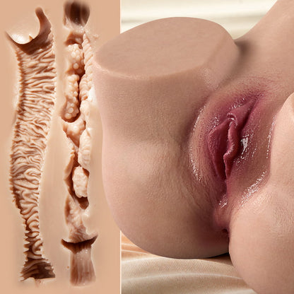 Calista - Realistische Mannen Masturbator van Siliconen, Hoge Elasticiteit, Honinggel Dubbele Laag | Vaginale & Anale Stimulatie