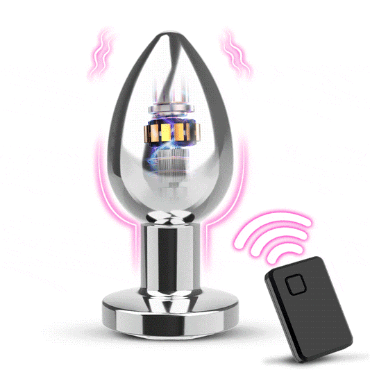 Anale vibrator met metalen behuizing en 10 vibratiestanden voor zowel mannen als vrouwen