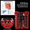 Scarlet - 360° Tonglekkende Levensechte Dikke Sleeve met 7 Zuigmodi Blowjob Stroker