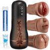 【$10 Korting – Slechts 3 Dagen!】Bestvibe Pro – 3 Verwisselbare Hulzen, Drie Unieke Ervaringen, Automatische Masturbator voor Mannen met 5 Zuigstanden & 10 Vibratiestanden