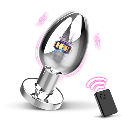 Anale vibrator met metalen behuizing en 10 vibratiestanden voor zowel mannen als vrouwen