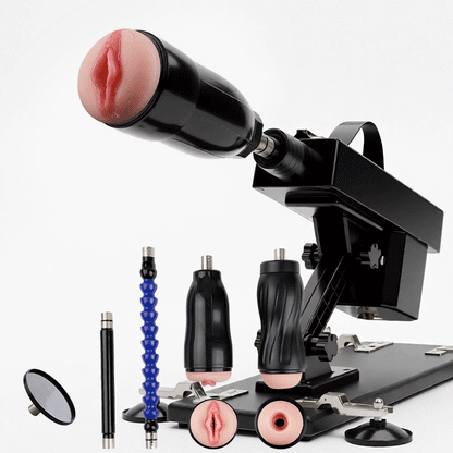 DualStorm - Automatische Stootmasturbator met Dubbele Ingang voor Mannen voor een Realistische Ervaring