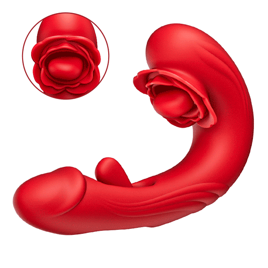 Papaver rhoeas——10-frequentie rotatie + vibratie + klappen, drie-in-één G-spot vibrator