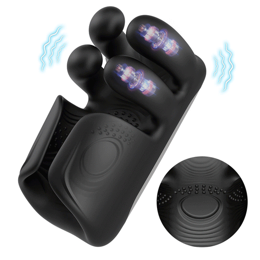 Automatische 10-vinger Pinchin & Tapping voor massagetherapie Penis Vibrator
