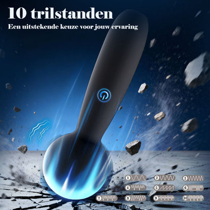 Mini-massager met 10 standen voor seksueel plezier voor vrouwen en koppels