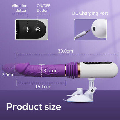 ARLIE Elektrische dildo met 5 stuwkrachtfrequenties en 8 trilfrequenties