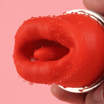 Mond Tong 4-in-1 Likken & Bijten & Zuigen & Trillende Clitorale Vibrator