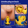 AcmeJoy Draagbare siliconen anale plug met vibratie, USB-oplaadbaar