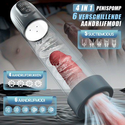 Moss - 4 IN 1 Vacuüm Penispomp met Meerdere Trainingsmodi voor het Trainingsseizoen