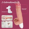 Stretch Lover Dildo 8 Telescopische Roterende Vibraties en Verwarmende