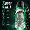 Heaven - 5-in-1 Automatische Masturbator Roterend Stotend Zuigend Vibrerend Likken Stroker