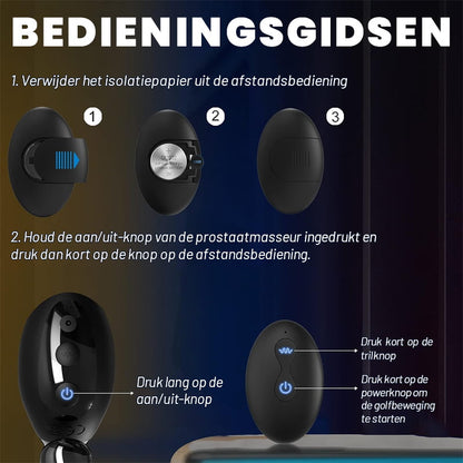 Aladdin 10 Golfbewegingen 10 Vibrerende Prostaat Stimulatie Beginner Anaal Speelgoed