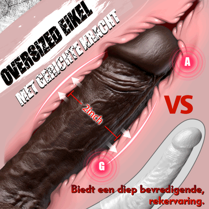 Dante – Realistische dildo met extra grote eikel voor intense G-spotstimulatie