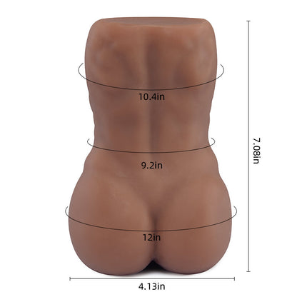 Realistische donkere mannelijke anus simulatiedildo 0,8 kg