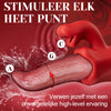 Vesper - Diepe tonglik vibrator voor langdurig plezier met 10 golfbewegingen