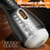 SolaceX - 8 Succion 10 Vibratie One Touch Orgasme Digitaal Vacuüm Masturbator