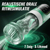 Heaven - 5-in-1 Automatische Masturbator Roterend Stotend Zuigend Vibrerend Likken Stroker