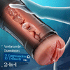 Challenger - 5 zuigniveaus, 10 vibratiemodi, mannelijke masturbator, instelbare multi-snelheid, realistische TPE-sleeve, IPX7 waterdicht