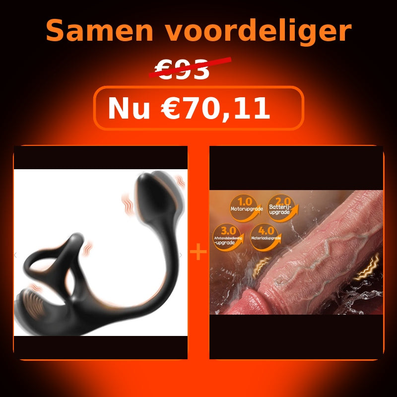 Combideal: Prostaatstimulator + realistische dildo
