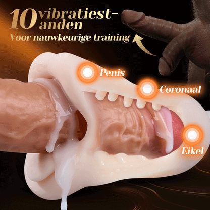 【Verzending op 10 juni】Reina - 10 vibraties eikel trainer Orale seks Precisietraining