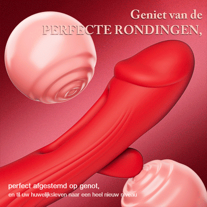 Papaver rhoeas——10-frequentie rotatie + vibratie + klappen, drie-in-één G-spot vibrator