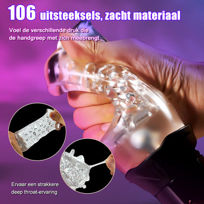 TORNADO - ORKAAN 2 IN 1 Oralsex Cup Masturbator 7 Rotatie 7 Vibration Acmejoy