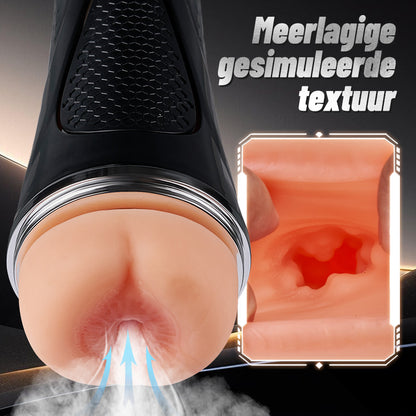 Anal Bliss Pro-Gesimuleerd pellet-gevoel kanaal Anale ingang Handmatig knijpen Mannelijke Masturbator