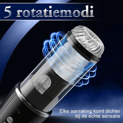 5 Draaien 5 Zuigen 7 Vibreren Masturbatie & Training 2 IN 1
