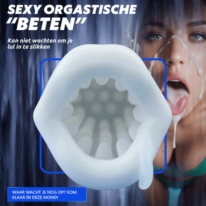 Tornado 3.0 - Dubbele Motor Orale Seks Analoge Masturbator 7 Vibraties 5 Intrekkingen 5 Rotatie