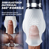 Tornado 3.0 - Dubbele Motor Orale Seks Analoge Masturbator 7 Vibraties 5 Intrekkingen 5 Rotatie