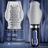 Tornado 3.0 - Dubbele Motor Orale Seks Analoge Masturbator 7 Vibraties 5 Intrekkingen 5 Rotatie