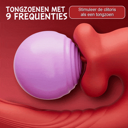 Little Angel - 9-frequenties bijten, vibreren, slaan, stimuleren van de clitoris, vagina en anus tegelijkertijd