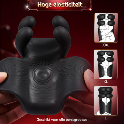 Automatische 10-vinger Pinchin & Tapping voor massagetherapie Penis Vibrator