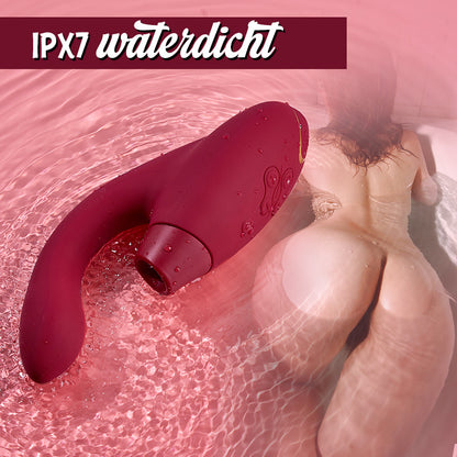 Womanizer Insideout – G-spot Zuigvibrator, ergonomisch design, rood