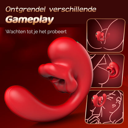 Little Rose - 10-frequentie beet, 10-frequentie vibratie, ultrazachte vrouwelijke vibrator