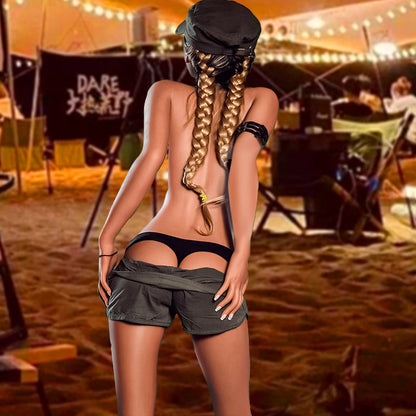 Tanya-166 CM Levensechte Amerikaanse vrouwelijke soldaat sekspop 30 kg