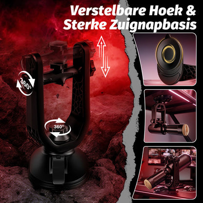 ThrustMax Hands-Free Automatische Masturbator Cup met Standaard