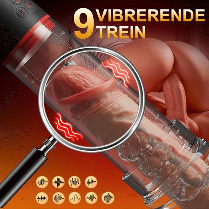 2 IN1 9 Vibratie 3 Zuigmodi Penispomp S-HANDE