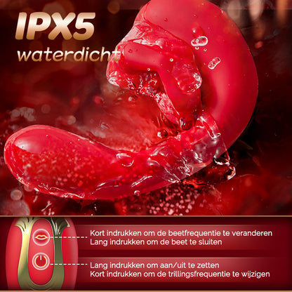 Little Rose - 10-frequentie beet, 10-frequentie vibratie, ultrazachte vrouwelijke vibrator