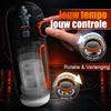 Alien - 6-in-1 Masturbatiecup met 10 vibratiestanden, stuwbewegingen & 4 zuigstanden, met verwarming tot 40°C