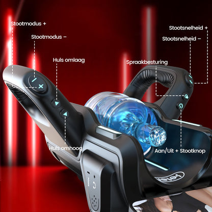 【Gratis verzending】LETEN 10 Krachtige motormasturbator met hoge snelheid en telefoonhouder